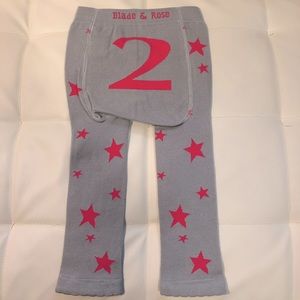 Blade & Rose-Pink star/#2 leggings in size 2-3years.  Super comfy & durable.
